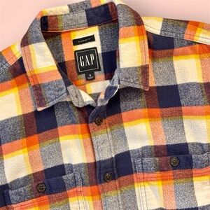 GAP Multicolor Plaid Cotton Shirt